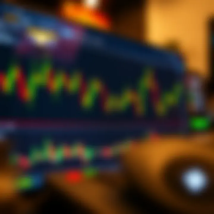 TradingView live chart displaying candlestick patterns with various technical indicators for market analysis