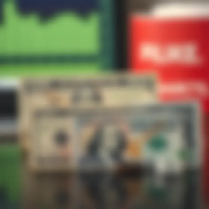 Pakistani currency notes beside a US Dollar bill symbolizing currency comparison