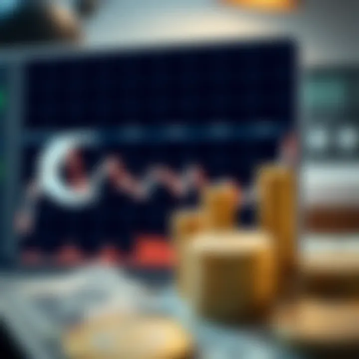 Graph showing fluctuations of US Dollar and Pakistani Rupee exchange rates over time