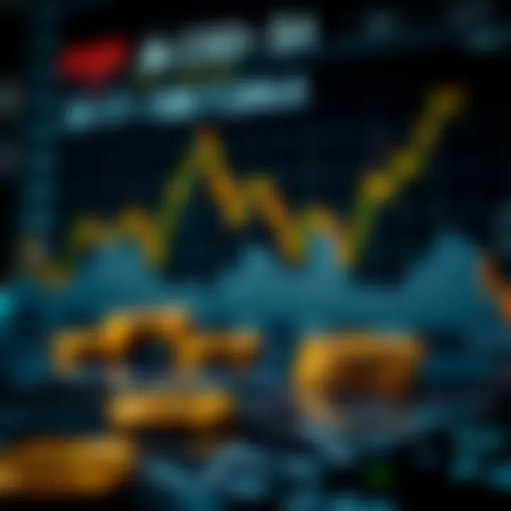 Illustration depicting economic indicators impacting gold price fluctuations