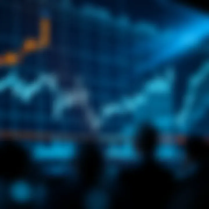 Graph depicting upward and downward trends in Stellar Lumens cryptocurrency price