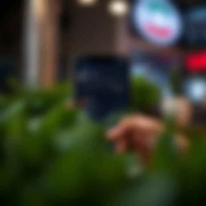 XtreamForex Mobile Account Access Mobile device showing XtreamForex trading platform with account dashboard and navigation options