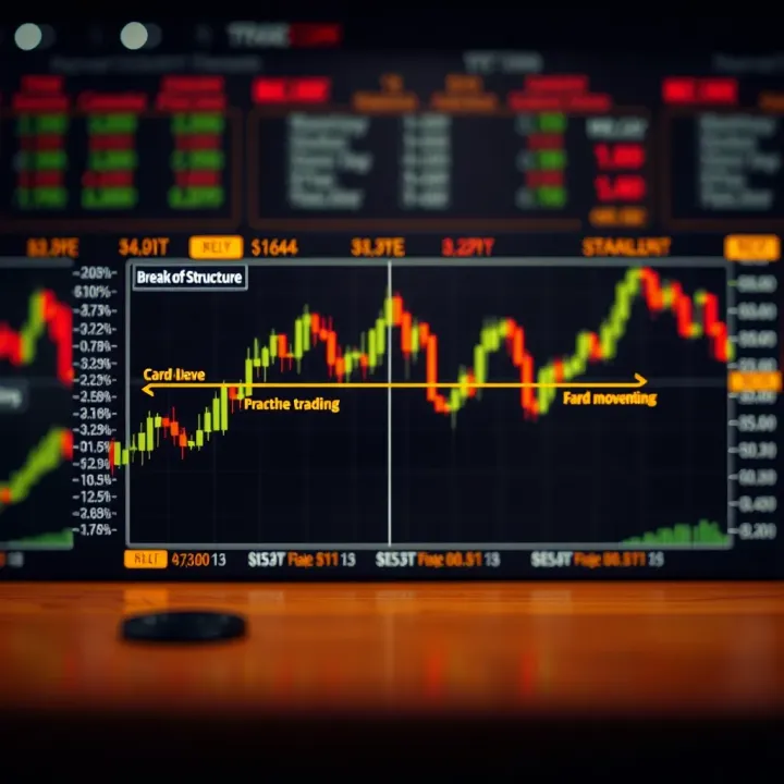 Diagram illustrating how traders identify Break of Structure in price movements