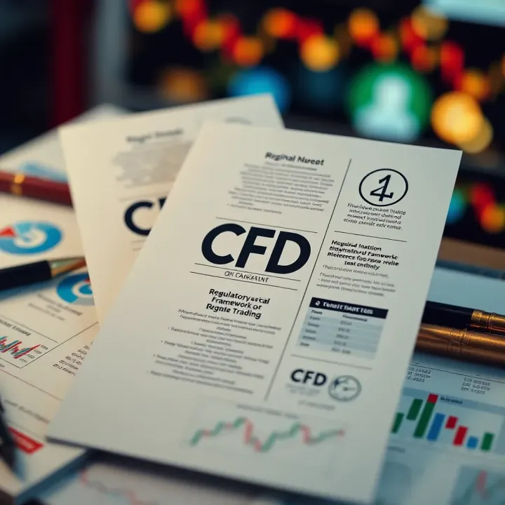 Overview of Regulatory Framework for CFD Trading in Pakistan Illustration of regulatory documents and compliance symbols related to financial trading in Pakistan