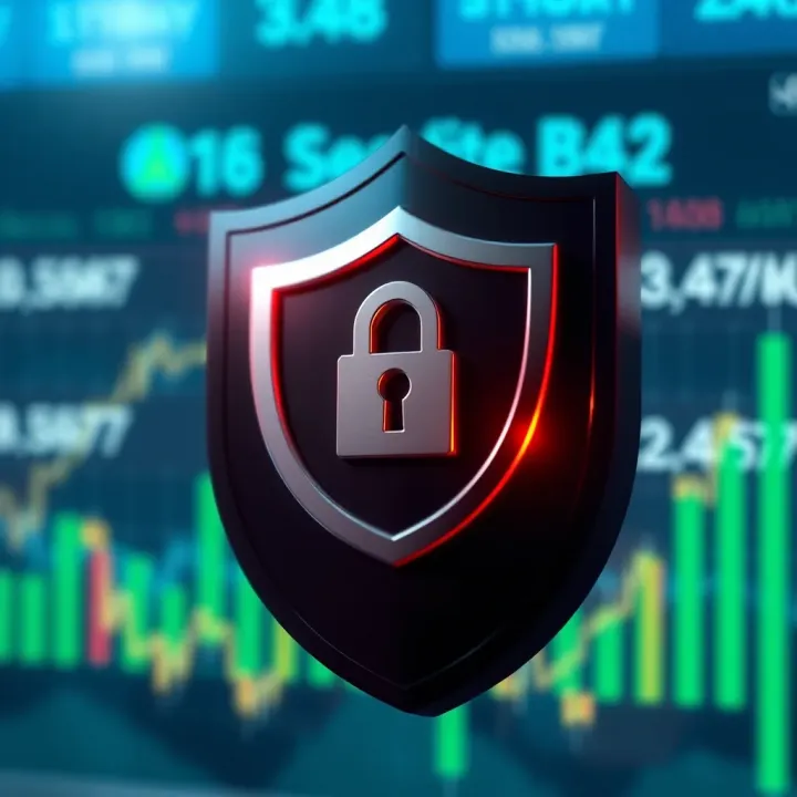 Illustration of a shield symbolizing security and compliance with financial regulations