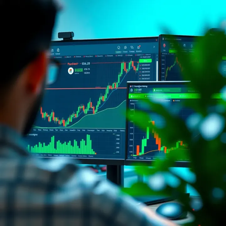 Personalizing TradingView Workspace for Enhanced Market Analysis Customized TradingView workspace with multiple charts and personalized settings tailored for active trading