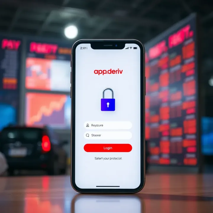Security Features of app.deriv Ensuring Safe Trading Environment Secure login interface of app.deriv highlighting authentication measures for user account protection