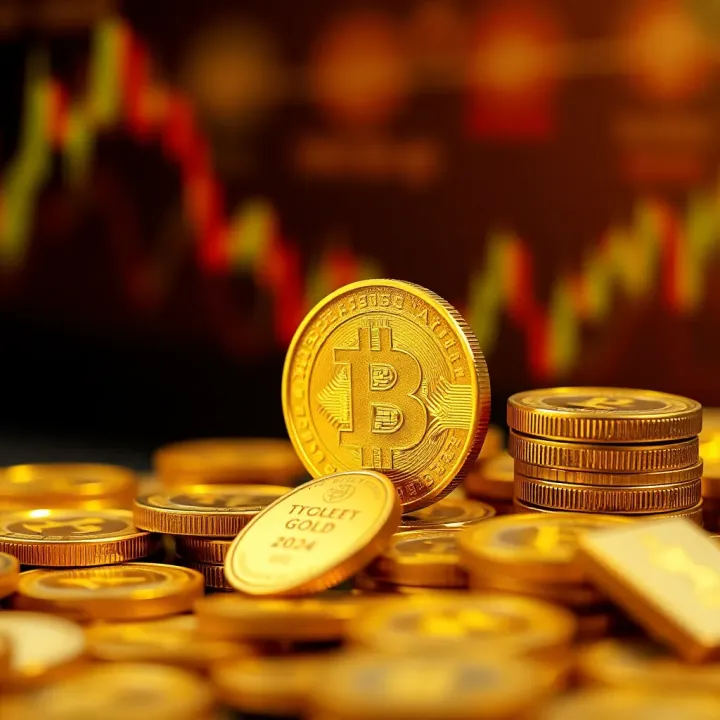 Influences of Currency Trends and Investment Approaches on Gold Pricing Visualization of currency impacts and investment strategies affecting gold market outlook in 2024