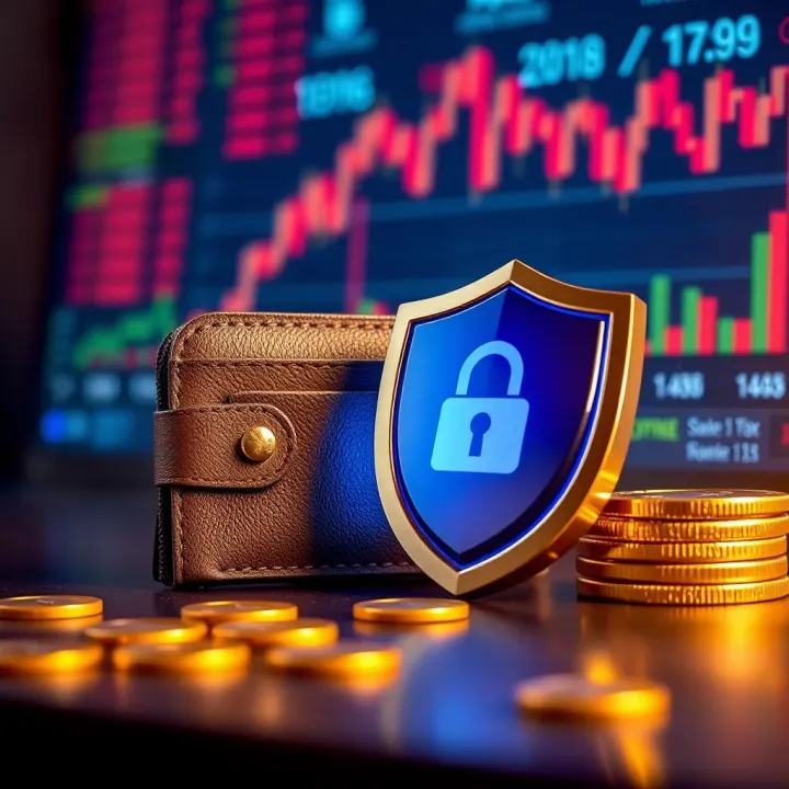 Ensuring Safety in Online Earnings with Easy Earn Org A secure digital wallet and shield symbolizing safety in online income transactions