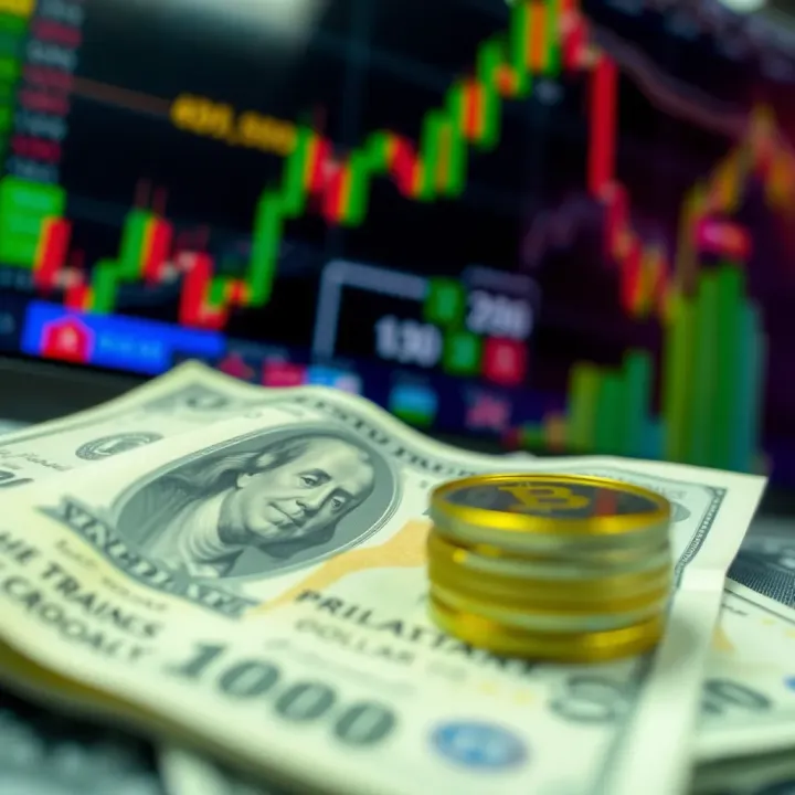 Visual representation of economic factors impacting currency exchange including government policies and global market influences