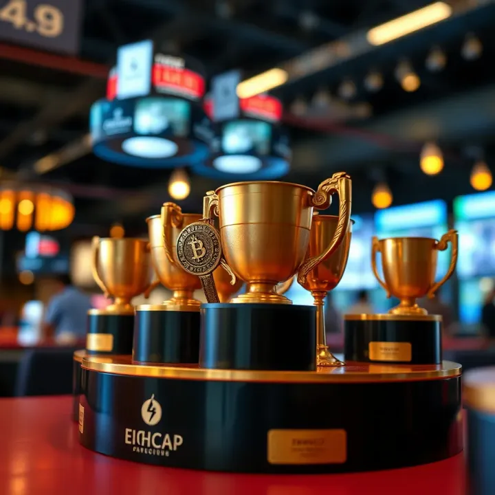 Visual representation of rewards and benefits available to participants in the Eightcap competition