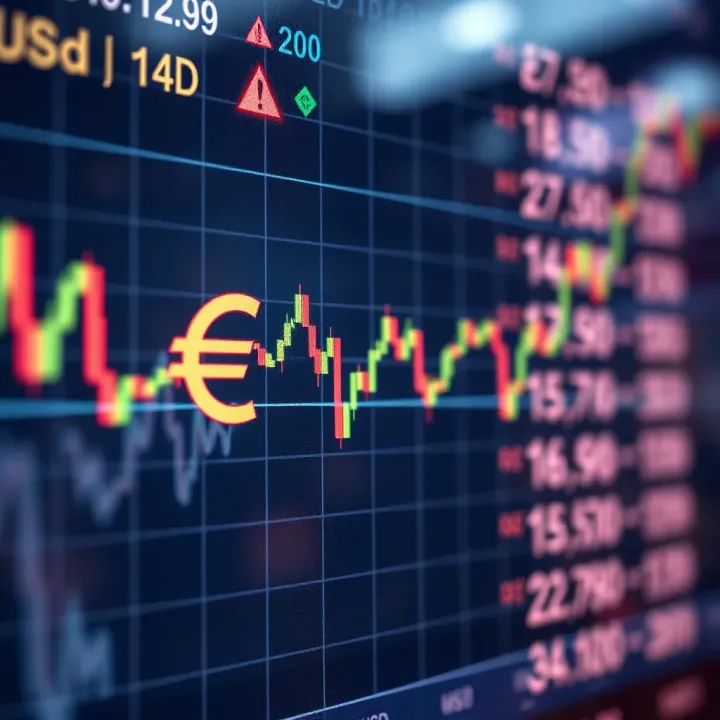 Recent Fluctuations in EUR/USD Exchange Rate Chart showing recent fluctuations in EUR to USD exchange rate reflecting market trends
