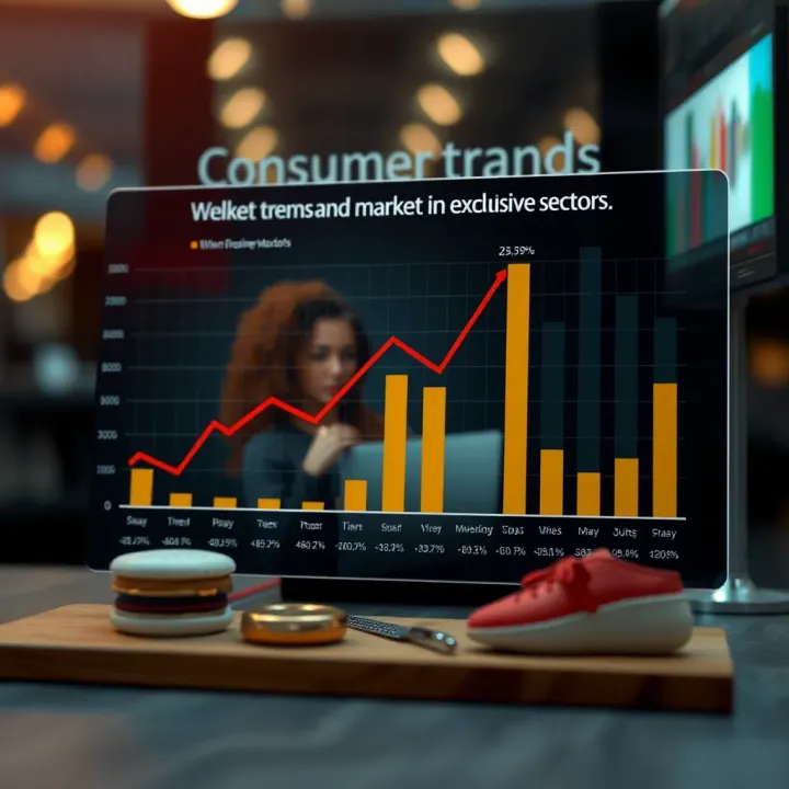 Consumer Trends and Market Growth in Exclusive Sectors Graph illustrating consumer trends and market growth in exclusive sectors within Pakistan and globally