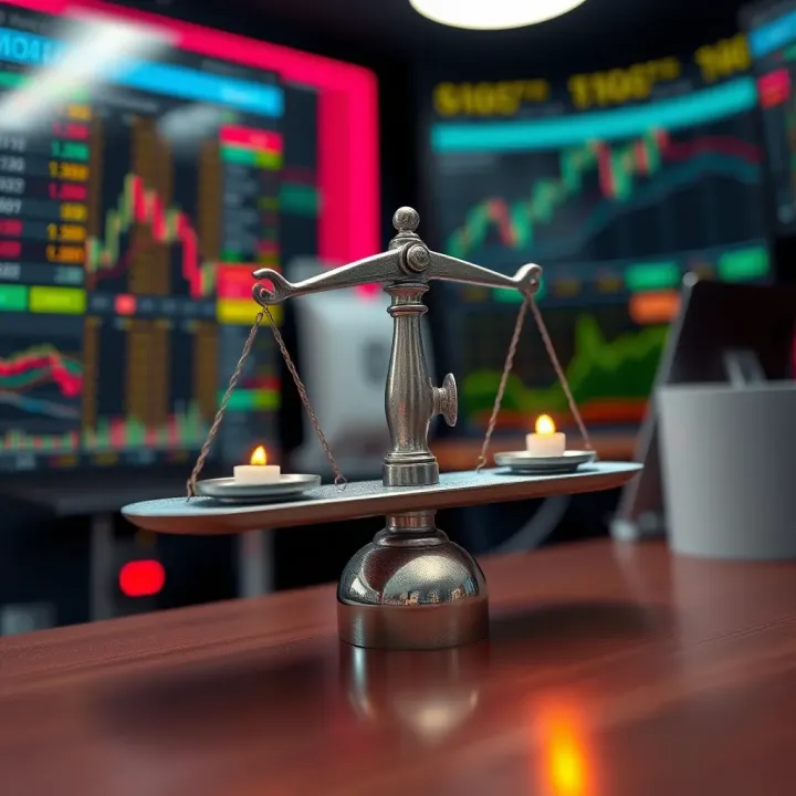 Balancing Risks and Opportunities in Trading Without Investment Visual representation of risk and opportunity balance in zero-investment trading environment