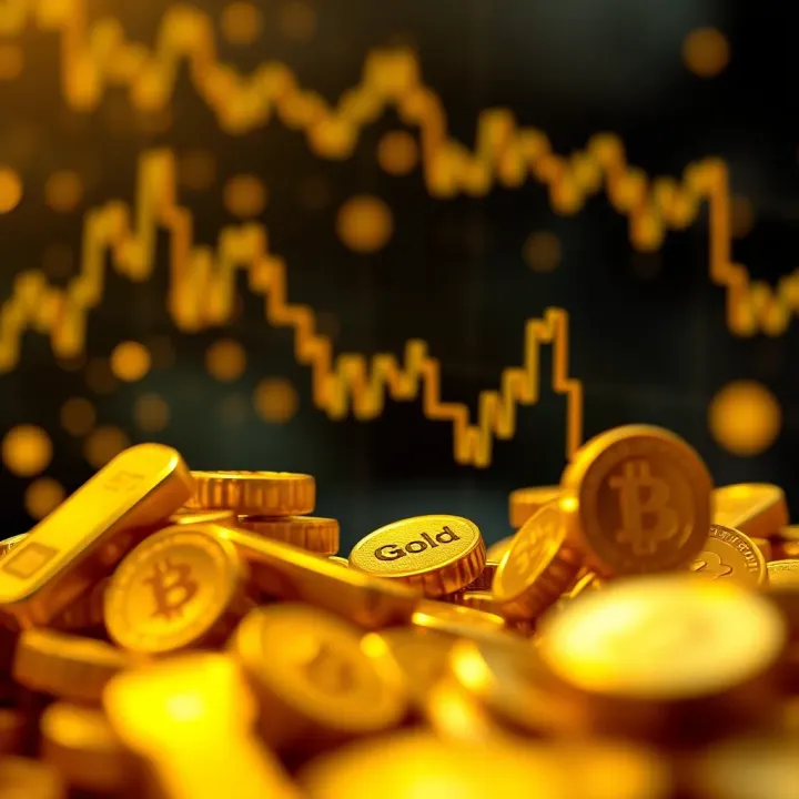 Key Factors Shaping Future Gold Rates in Pakistan Abstract representation of economic factors and global events impacting gold valuation