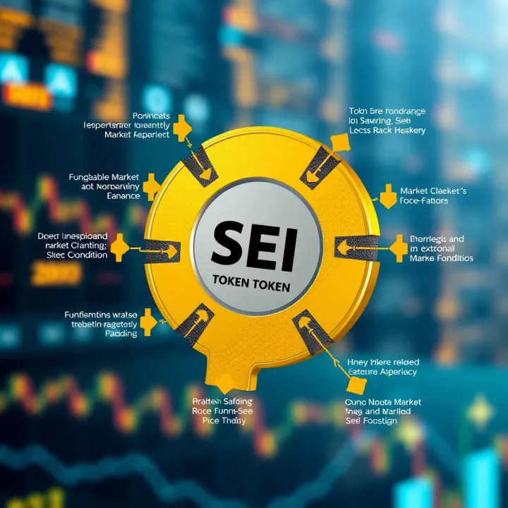 Key Elements Impacting SEI Token Value and Forecast Diagram illustrating key factors influencing SEI token value including fundamentals and external market conditions