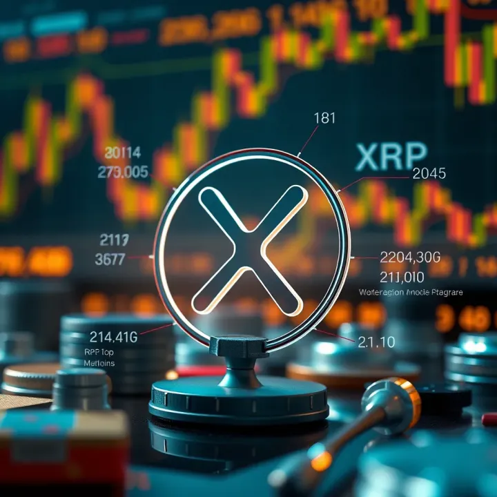 Key Elements Impacting XRP Price Forecast Visual representation of factors influencing XRP value including regulations and technical analysis