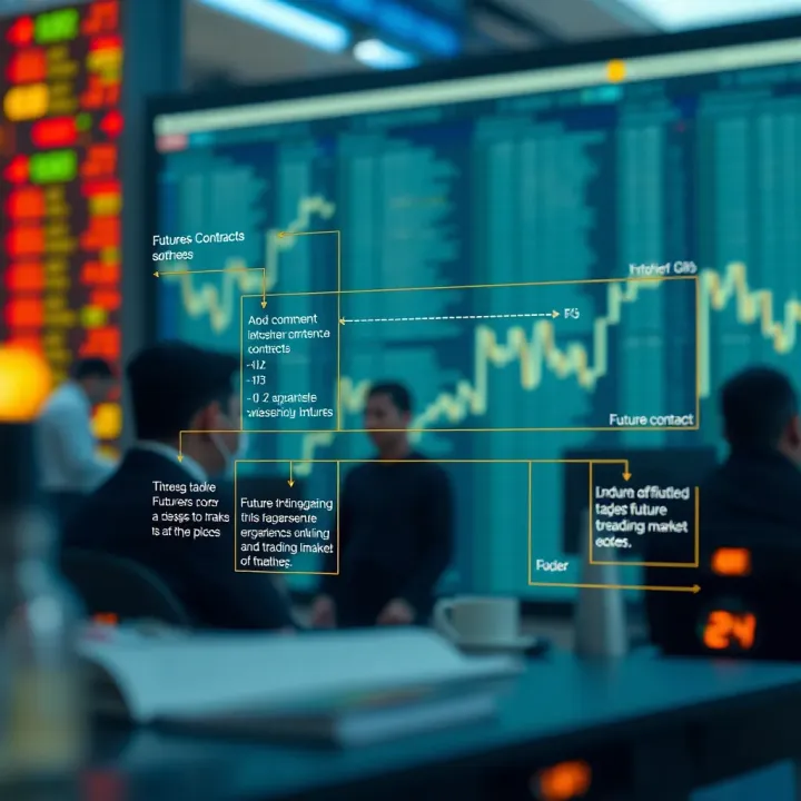 Understanding Futures Contracts and Trading Mechanisms Diagram illustrating the concept and flow of futures contracts in financial markets