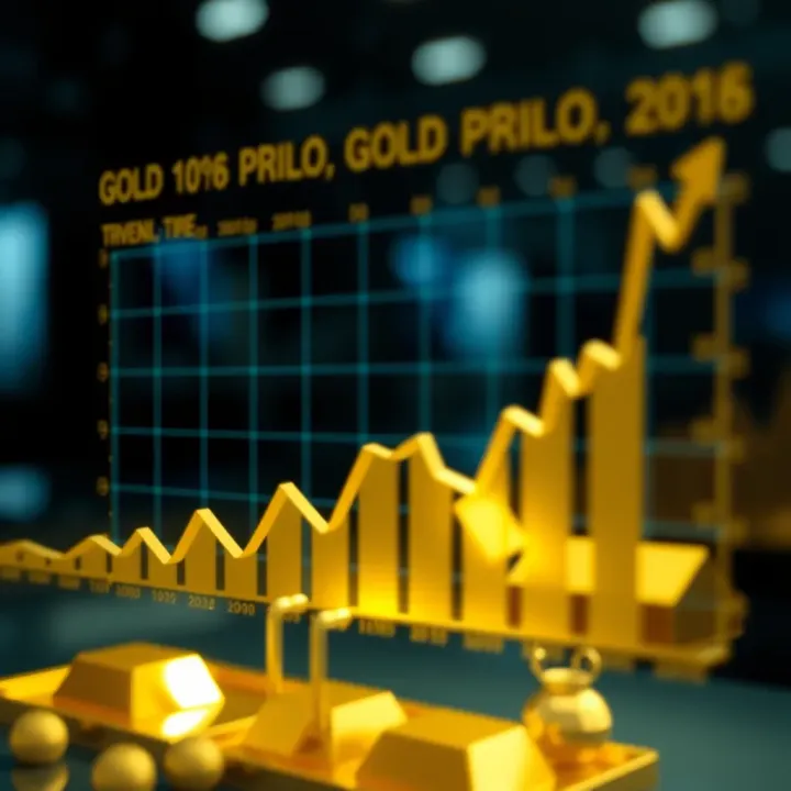 Graph depicting the upward trend of gold prices in the Pakistani market influenced by economic factors