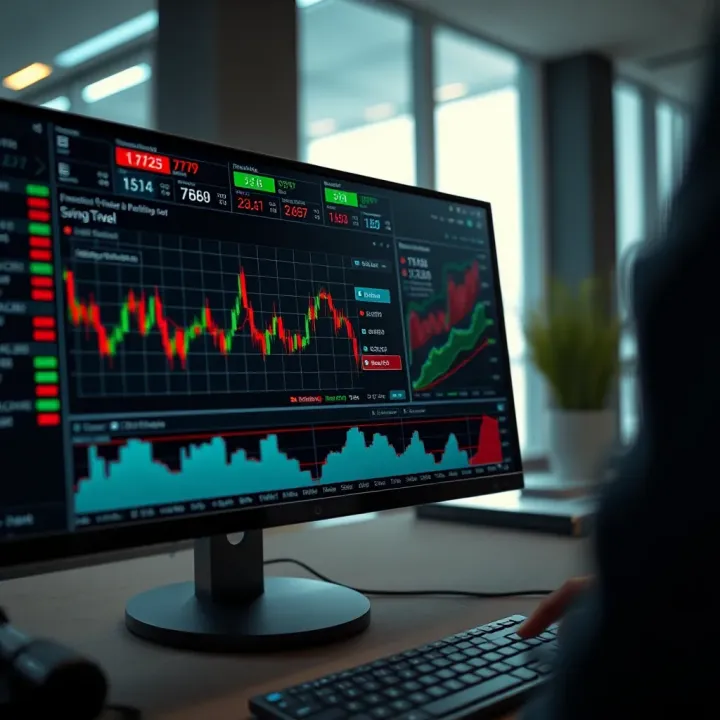 Interactive Brokers trading platform dashboard showing market data and portfolio overview