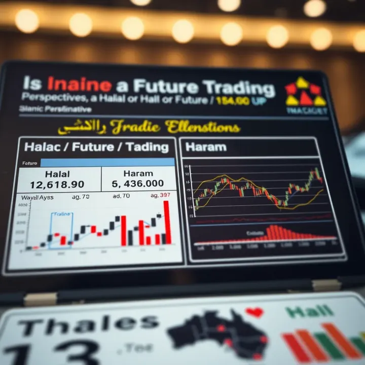 Islamic Finance Perspectives on Halal and Haram in Futures Trading Chart comparing halal and haram elements in Islamic finance related to futures trading