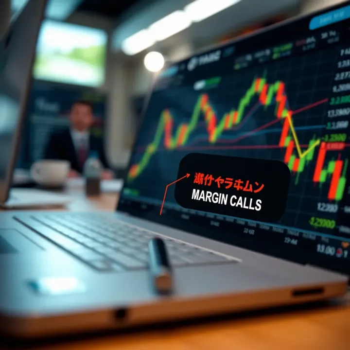 Diagram showing how margin calls impact trading accounts and risk management