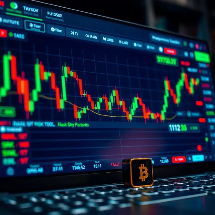 Effective Use of Cryptocurrency Trading Platforms in Pakistan User interface of a cryptocurrency trading platform displaying charts, trade options, and risk management tools