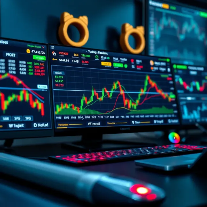 Dashboard displaying various trading tools and signal sources for gold trading