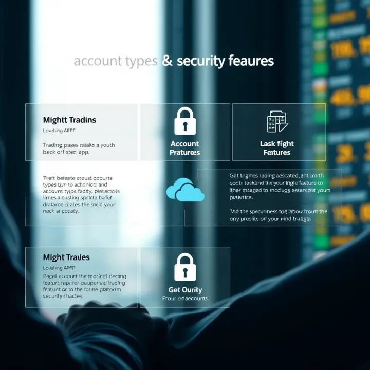 Quotex Account Types and Security Features Overview Illustration of different account types and security features available on Quotex online trading platform