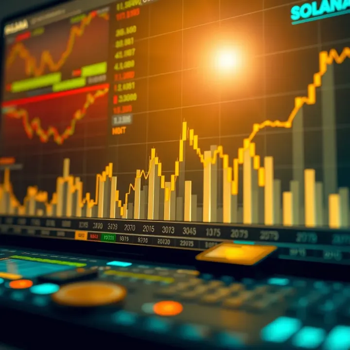 Solana Price Trends and Market Analysis Graph showing upward and downward trends of Solana cryptocurrency prices