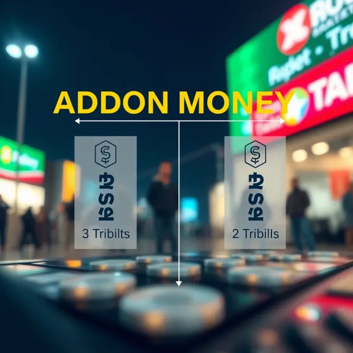 Conceptual graphic illustrating benefits and risks of addon money usage in digital transactions