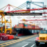 Graphic showing different export methods and key documentation for Pakistani exporters
