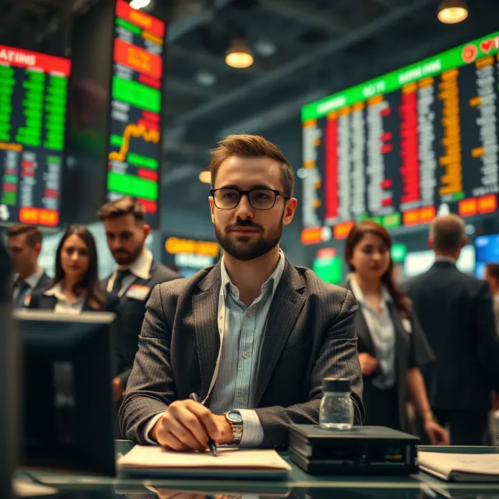 Key Market Participants in Trading Illustration of financial market participants including traders, brokers, and analysts