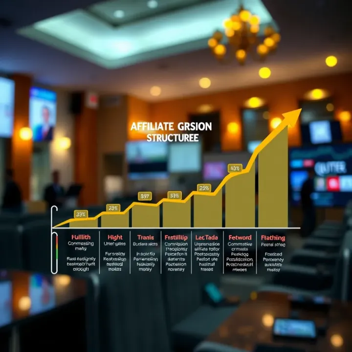 Affiliate Commission Structure and Benefits in Pakistan Graphic illustrating commission growth and partnership benefits for Quotex affiliates in Pakistan
