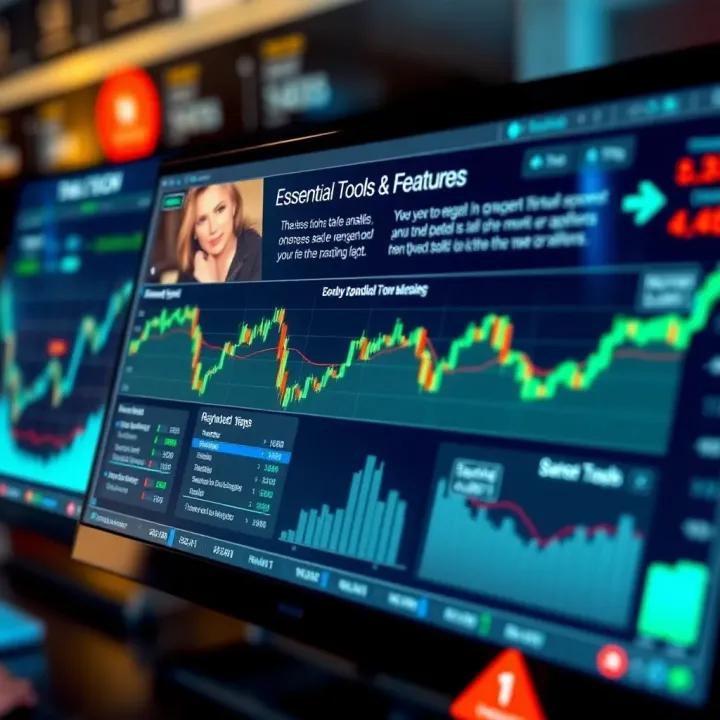 Essential Tools and Features in Trade View for Market Analysis Diagram illustrating essential tools and features used in Trade View for enhanced market analysis