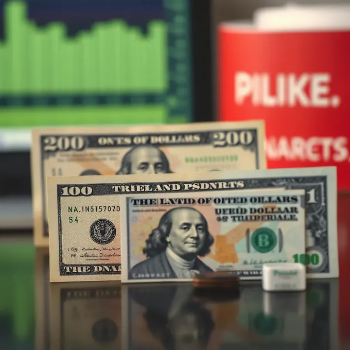Comparison of US Dollar Against Pakistani Rupee Pakistani currency notes beside a US Dollar bill symbolizing currency comparison
