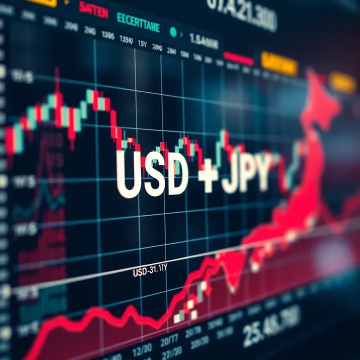 Impact of US and Japan Economic Indicators on USD/JPY Currency Pair Illustration of economic data charts representing US and Japan key economic indicators influencing currency pair