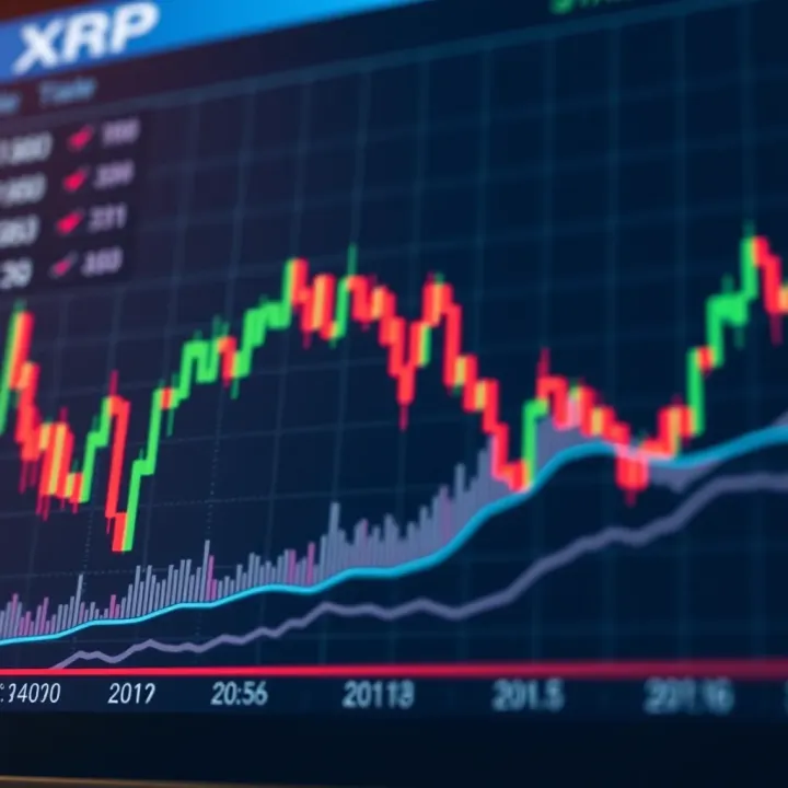 Graph illustrating XRP price fluctuations influenced by market trends and investor behavior